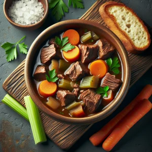 Estofado de carne keto, reconfortante y sin carbohidratos