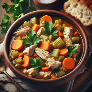 Estofado de pollo keto, reconfortante y sin carbohidratos