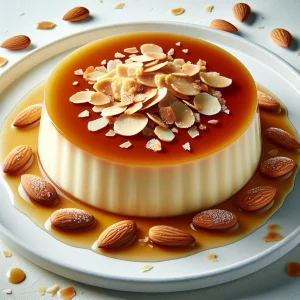 Flan de almendra keto, suave y sin azúcar