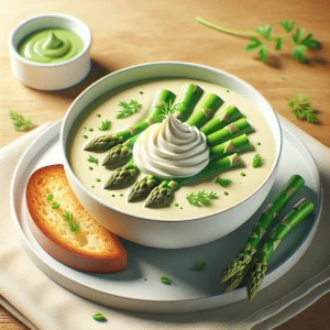 Sopa de espárragos keto, ligera y saludable