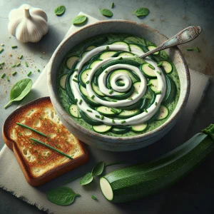 Sopa de espinacas y calabacín keto, cremosa y saludable