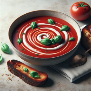 Sopa de tomate keto, reconfortante y baja en carbohidratos