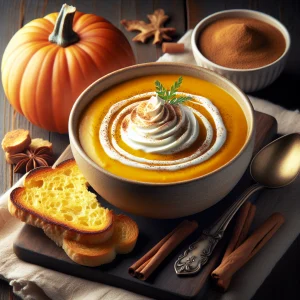 Crema de calabaza keto, cremosa y saludable