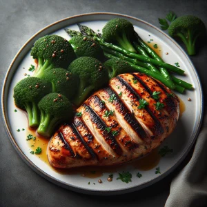 Pollo al ajillo con brócoli keto, jugoso y saludable