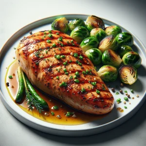 Pollo al ajillo keto, jugoso y sabroso