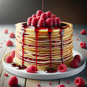 Crepes de frambuesa keto, ligeros y deliciosos