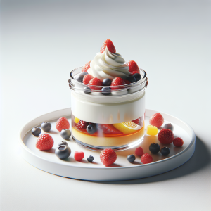 Flan de limón y frutas rojas keto, cremoso y sin azúcar