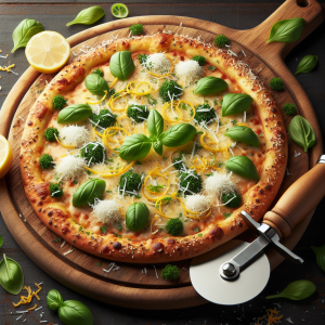Pizza de limón y coco keto, crujiente y deliciosa