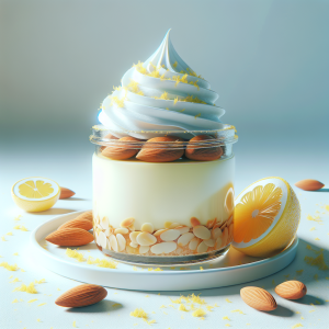 Flan de almendra y limón keto, cremoso y sin azúcar