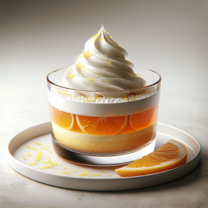 Flan de limón y naranja keto, cremoso y sin azúcar