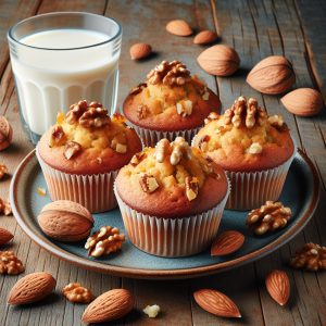 Muffins de nuez y naranja keto, esponjosos y saludables