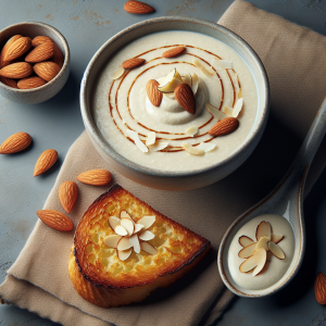 Sopa de almendra y coco keto, cremosa y ligera