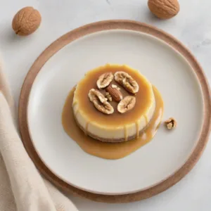 Flan de Almendra y Nuez Keto