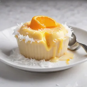 Flan de Coco y Naranja Keto