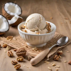 Helado de Coco y Nuez Keto