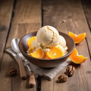 Helado de Naranja y Nuez Keto