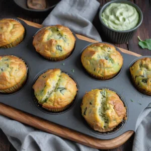 Muffins de Calabacín y Queso Keto