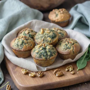 Muffins de Espinacas y Nuez Keto