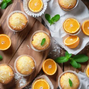 Muffins de Naranja y Coco Keto