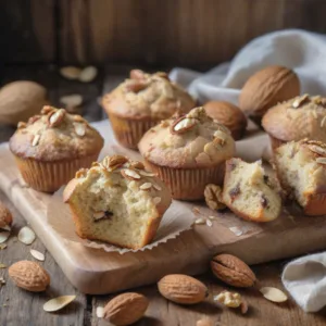 Muffins de Nuez y Almendra Keto