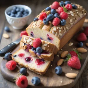 Pan de Frutas Rojas y Almendra Keto