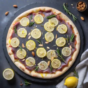 Pizza de Limón y Almendra Keto
