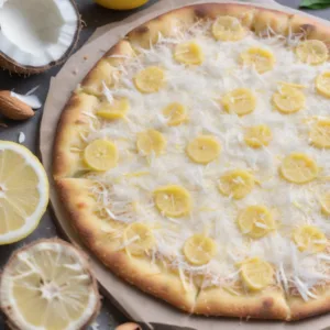 Pizza de Limón y Coco Keto