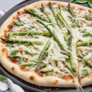 Pizza de Pollo y Espárragos Keto