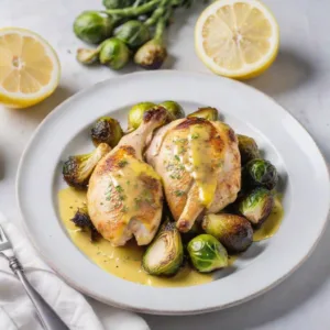 Pollo con Salsa de Mostaza y Limón Keto