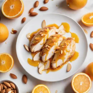 Pollo con Salsa de Naranja y Almendra Keto