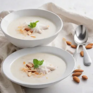 Sopa de Almendra y Coco Keto