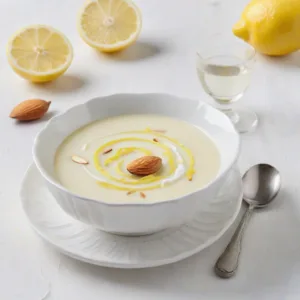 Sopa de Limón y Almendra Keto