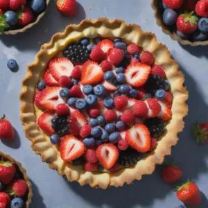 Tarta de Frutas y Almendra Keto