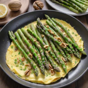Tortilla de Espárragos y Nuez Keto