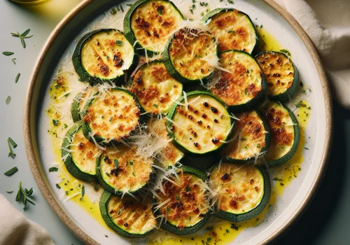 Calabacines a la parmesana keto, crujientes y sabrosos