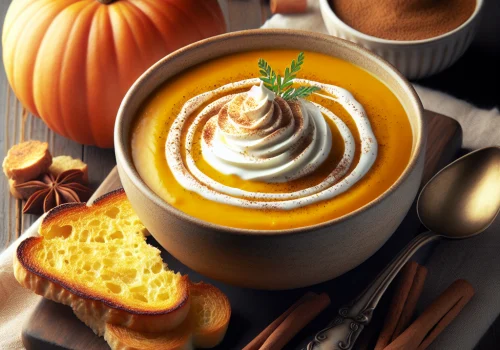 Crema de calabaza keto, cremosa y saludable