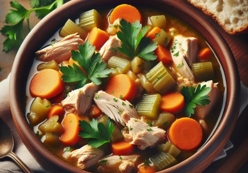 Estofado de pollo keto, reconfortante y sin carbohidratos