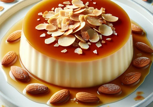 Flan de almendra keto, suave y sin azúcar