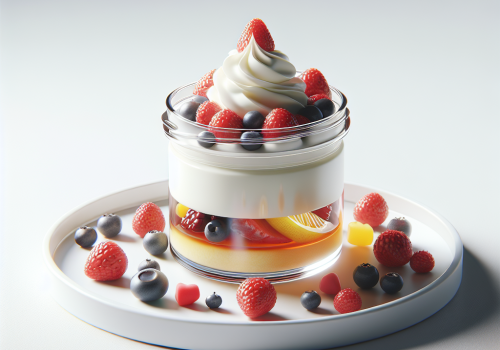 Flan de limón y frutas rojas keto, cremoso y sin azúcar
