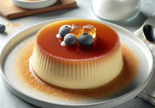 Flan de queso keto, suave y sin azúcar
