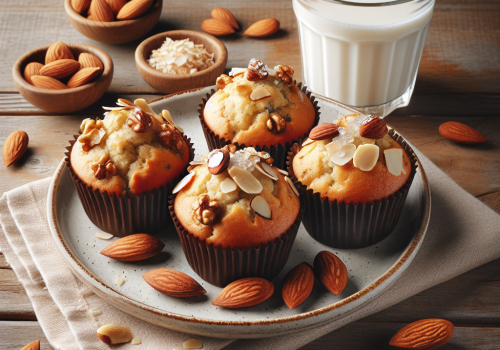 Muffins de almendra y nuez keto, esponjosos y sin gluten
