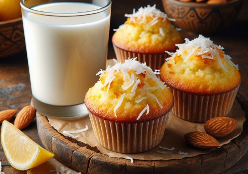 Muffins de limón y coco keto, esponjosos y saludables