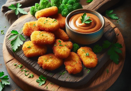 Nuggets de pollo keto crujientes y saludables