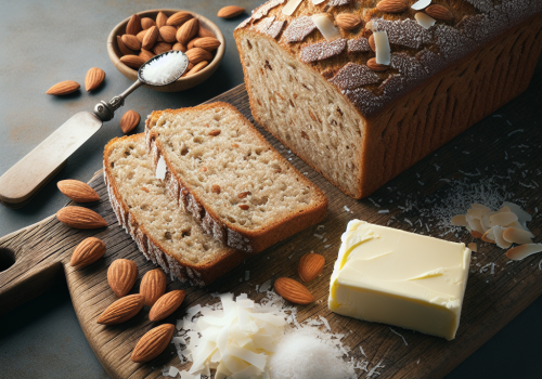 Pan de almendra y coco keto, esponjoso y sin gluten