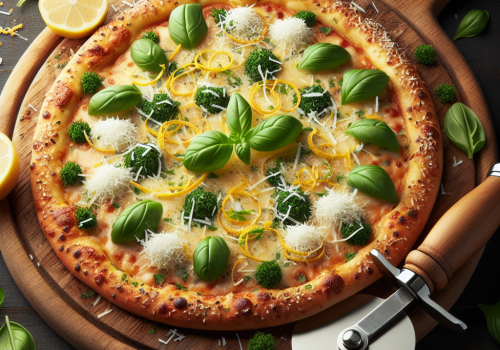 Pizza de limón y coco keto, crujiente y deliciosa
