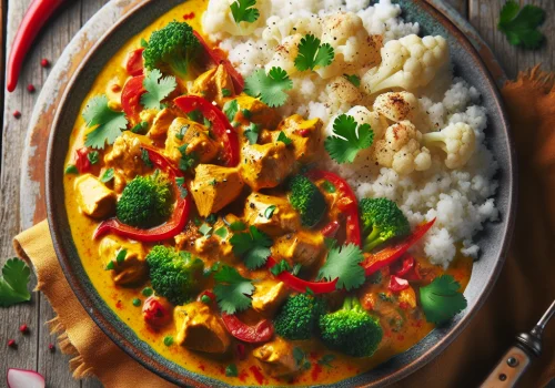 Pollo al curry keto lleno de sabor