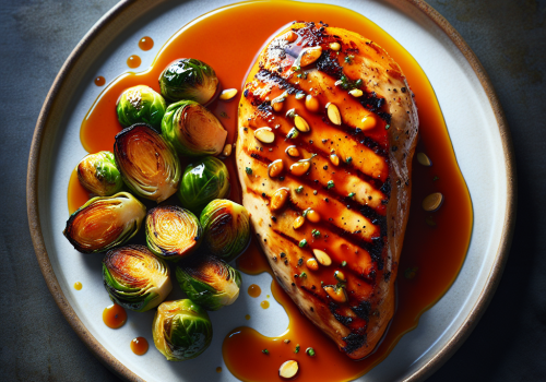 Pollo con salsa de naranja y almendra keto, jugoso y saludable