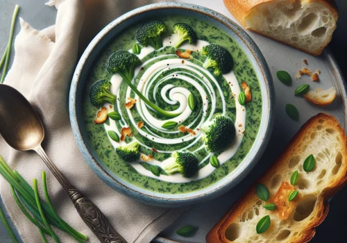 Sopa de espinacas y brócoli keto, cremosa y saludable