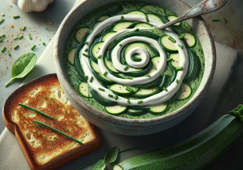 Sopa de espinacas y calabacín keto, cremosa y saludable