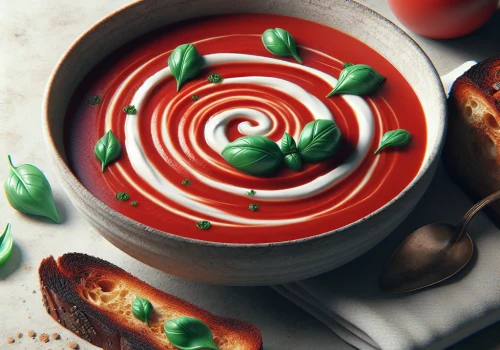 Sopa de tomate keto, reconfortante y baja en carbohidratos